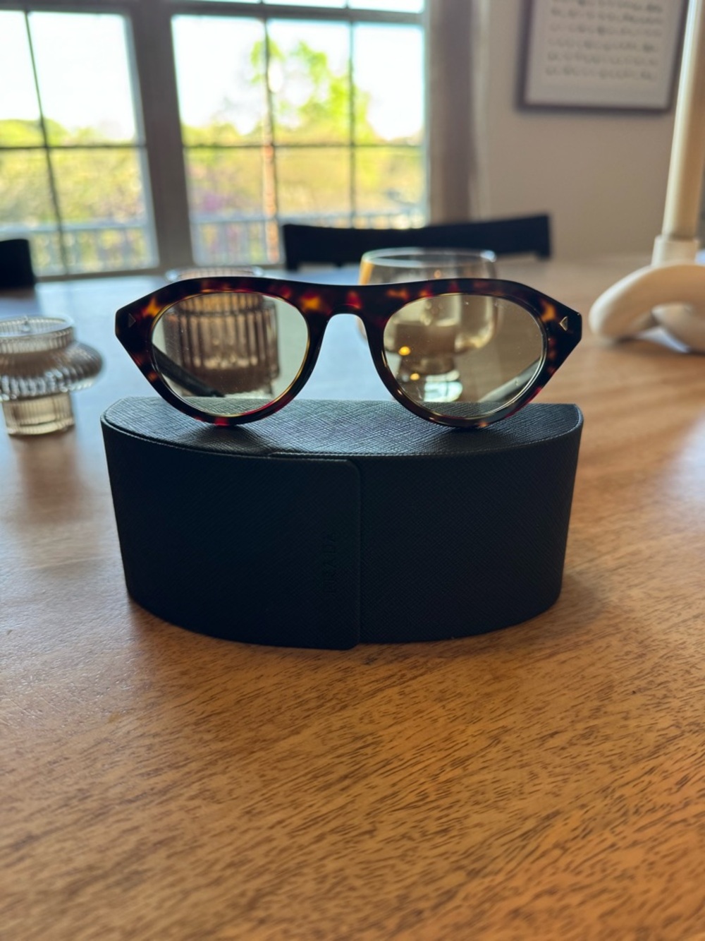 Prada sunglasses with Iconic Metal Plaque